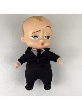 Boss Baby Plush 12" Vinyl Talking Electronic Doll Toy Retired DreamWorks TESTED